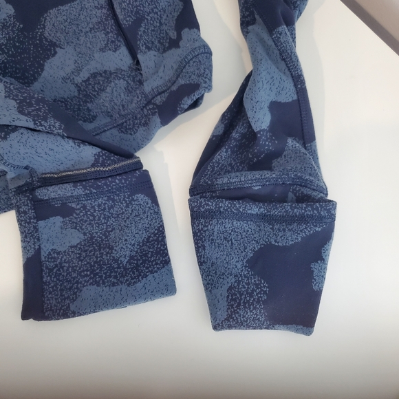 Lululemon Its Rulu Run Cropped Half-Zip Heritage Speckle Camo Jacquard Size 6 - Picture 6 of 12